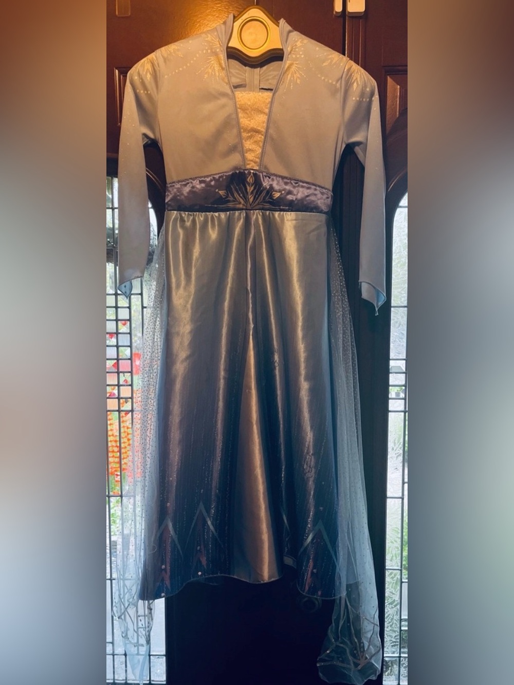 Girls Frozen themed Elsa Blue Sparkle Play Dress